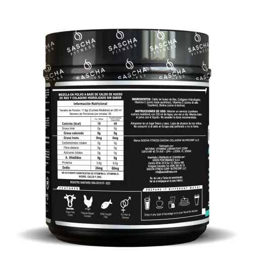 Collageno Sascha Fitness Tabla Nutricional