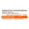Creatina Healthy Sports Tabla Nutricional