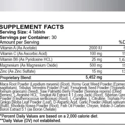 MONSTER TEST TABLA NUTRICIONAL