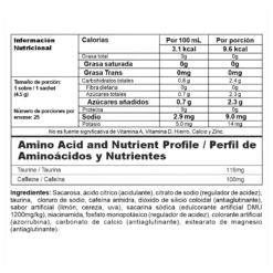 TABLA NUTRICIONAL ENERGY X