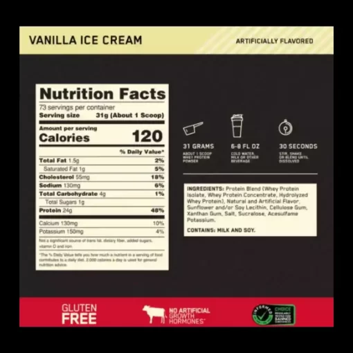 100% WHEY GOLD STANDARD 5 LIBRAS - Imagen 2