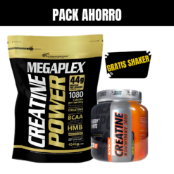 MEGAPLEX 10 LIBRAS + CREATINA HEALTHY SPORTS 100 SERVICIOS + SHAKER