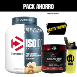 ISO 100 5 LIBRAS + CREATINA IRON NUTRITION 100 SERVICIOS + SHAKER