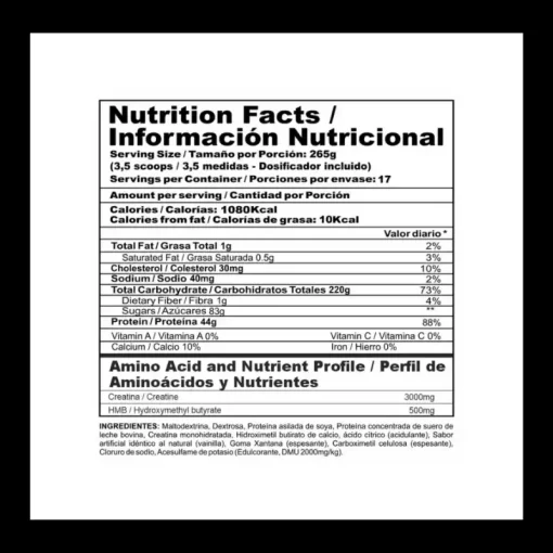 MEGAPLEX CREATINE POWER 10 LIBRAS - Imagen 2
