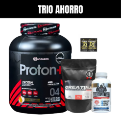 PROTEINA PROTON GAINER 6 LIBRAS + MONSTER TEST 120 CAPS + CREATINA MONOHIDRATADA 100% 60 SERVICIOS + OBSEQUIOS