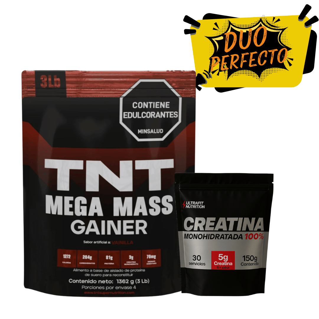 PROTEINA TNT 3 LIBRAS + CREATINA 100% PURA MONOHIDRATADA 30 SERVICIOS