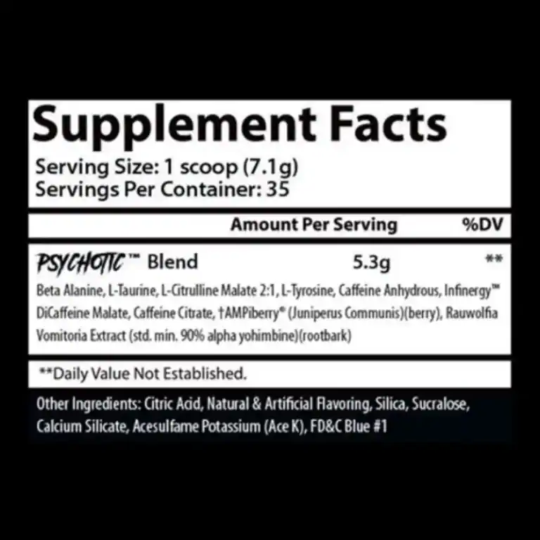 Alternative view of PRE-ENTRENO PSYCHOTIC 35 SERVICIOS